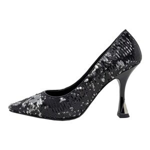 Louis Vuitton Black‎ Sequin Pointed Toe Pumps Heels EU 38.5